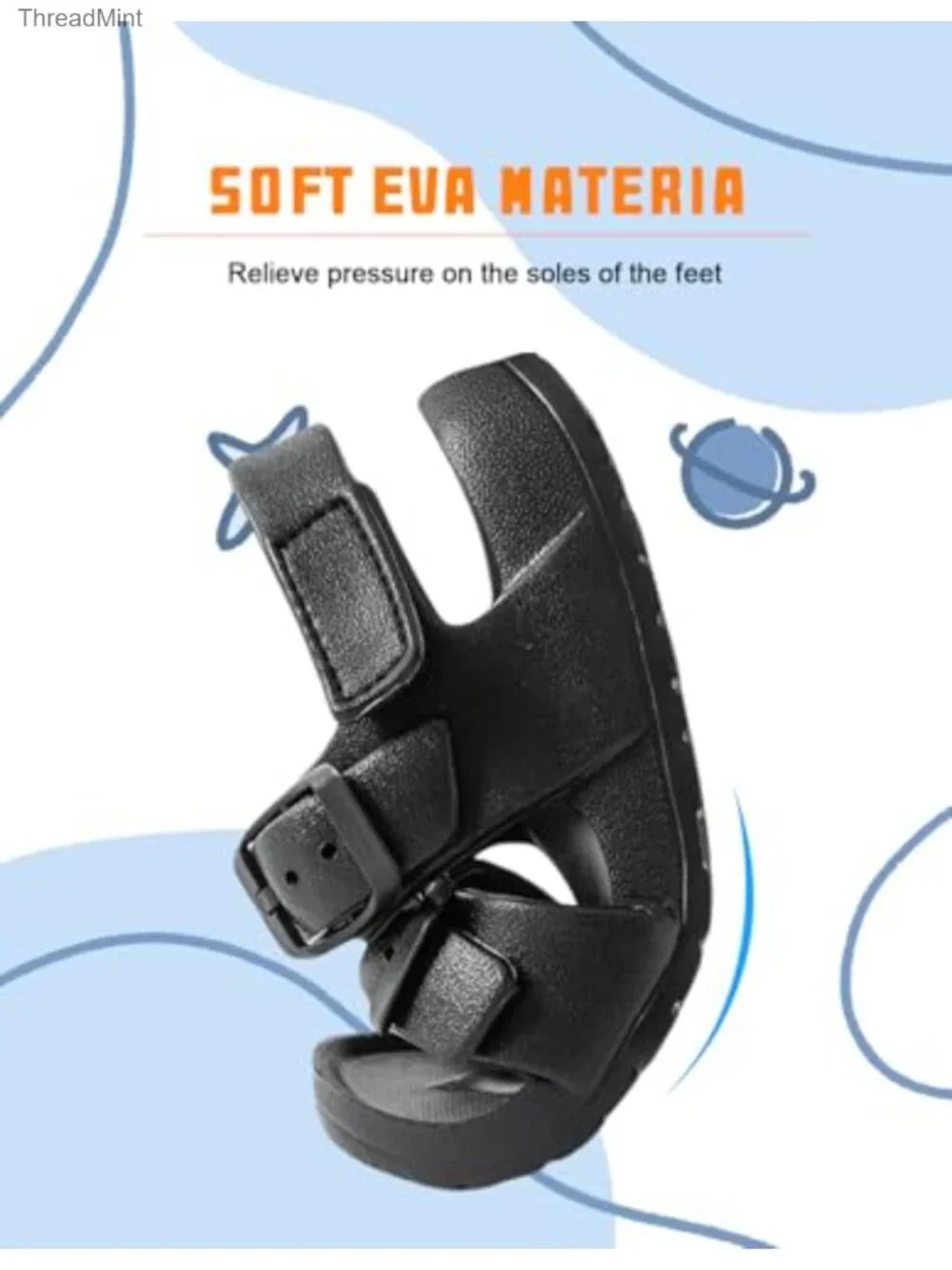 Kids Unisex Toddler Sandals Slides Double Buckle Water Shoes Summer